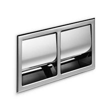 Load image into Gallery viewer, Inda Hotellerie Recessed Double Toilet Roll Holder Chrome
