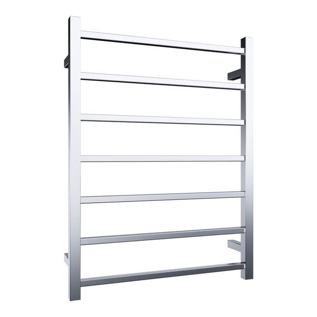 Quadro 800x600 Square 7 Bar Heated Towel Rail Chrome