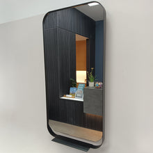 Load image into Gallery viewer, St Michel Allegra Black Framed Mirror with Decorative Shelf
