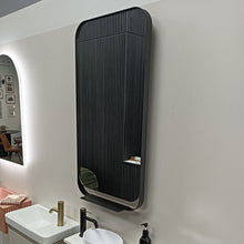 Load image into Gallery viewer, St Michel Allegra Black Framed Mirror with Decorative Shelf
