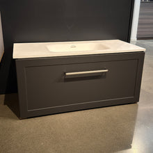 Load image into Gallery viewer, Array Oslo Serifos 1000 Single Drawer Wall Hung Vanity in Slate Thermoform
