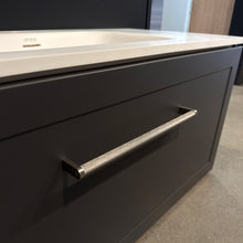 Load image into Gallery viewer, Array Oslo Serifos 1000 Single Drawer Wall Hung Vanity in Slate Thermoform

