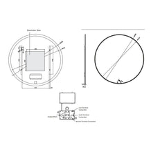 Load image into Gallery viewer, Newtech Broadway 1200 Round Mirror
