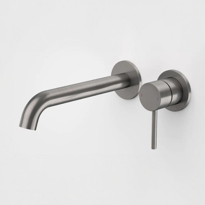 Caroma Liano II Basin/Bath Wall Mixer w 210mm Spout Gunmetal