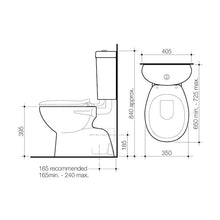 Load image into Gallery viewer, Profile 4 Trident Connector Bottom Inlet Strap Toilet Suite
