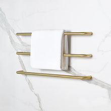 Load image into Gallery viewer, Icona Chateau 600mm Heated Towel Rail - Brushed Gold
