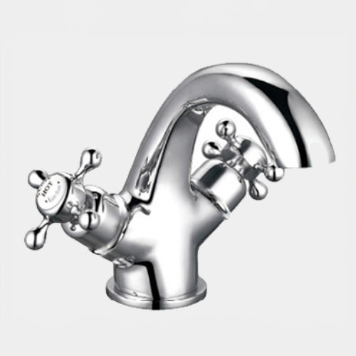 Burlington Claremont Gooseneck Basin Mixer Chrome