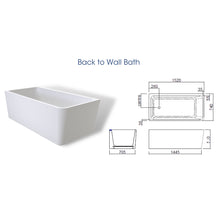 Load image into Gallery viewer, Varo 1520 Back to Wall Bath With Upstand
