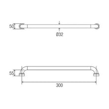 Load image into Gallery viewer, Con-Serv Hygienic Seal Grab Rail Satin
