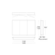 Load image into Gallery viewer, Haven 46 1200 Wall Hung Vanity + Dante Plus 1200 Mirror Cabinet SET Charred Oak
