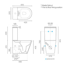 Load image into Gallery viewer, Evo 61 Rimless Back To Wall Toilet Suite

