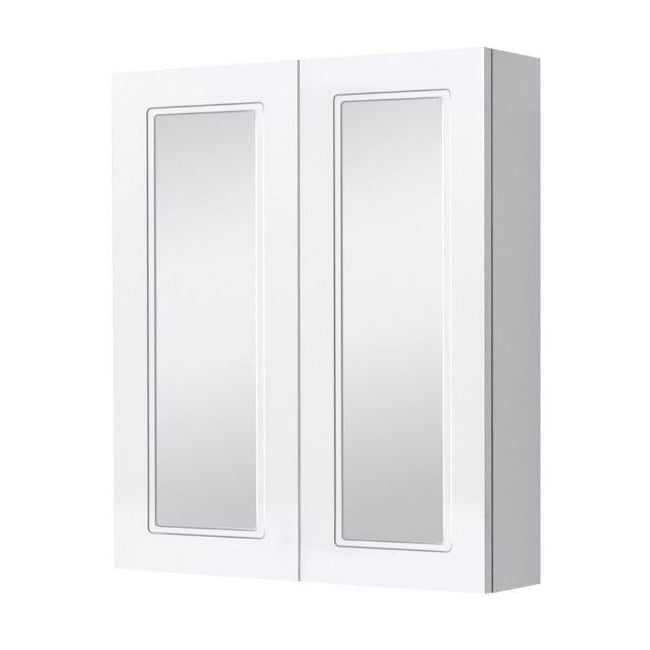 Bath Co English 600 2 Door Mirror Cabinet Matt White