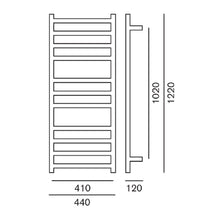 Load image into Gallery viewer, Studio 1 1220 Slimline Towel Warmer Black
