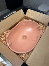 Load image into Gallery viewer, Bare 400 Prego Oval Concrete Vessel Basin Nutmeg
