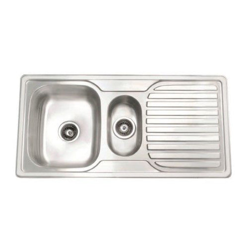 IKON Diamond 1 & 1/2 Sink & Drainer Satin