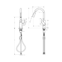 Load image into Gallery viewer, Hansgrohe Focus M41 2J 240 Spout POS Kitchen Mixer Chrome
