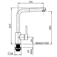 Load image into Gallery viewer, Minimalist Metro Kitchen Mixer Pull-Out Spray Chrome
