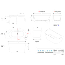 Load image into Gallery viewer, Mackenzie 1500 Back To Wall Centre Bath
