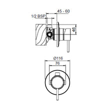 Load image into Gallery viewer, Methven Minimalist Shower Mixer Chrome - All Pressure
