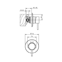 Load image into Gallery viewer, Methven Minimalist Shower Mixer Chrome - Mains Pressure
