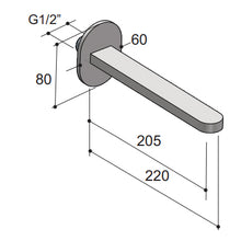 Load image into Gallery viewer, Minimo Bath Spout Chrome
