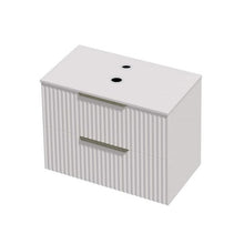 Load image into Gallery viewer, St Michel Misura 50 900 2 Drawer Wall Vanity White Satin with Cherry Pie Top
