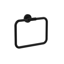 Load image into Gallery viewer, Motivo Knurled Towel Ring Matte Black
