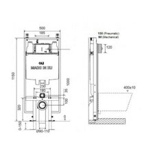 Load image into Gallery viewer, Parisi Ellisse MKII Wall Hung Inwall Toilet Package
