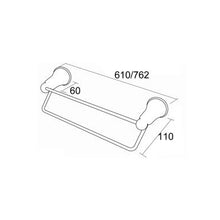 Load image into Gallery viewer, Heirloom Pastels Double Towel Rail Chrome
