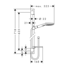 Load image into Gallery viewer, Hansgrohe Raindance Select E120 650 Slide Shower Chrome
