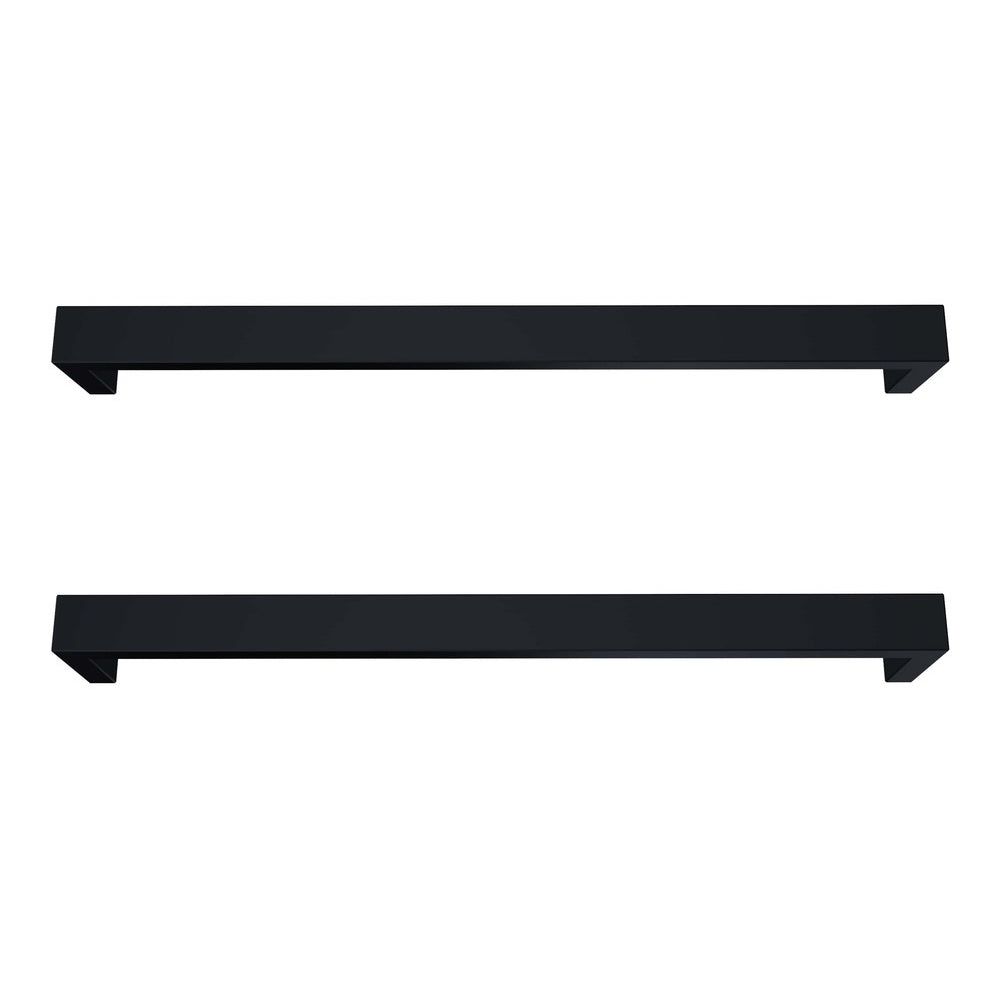 Largo Square Heated Towel Rail - set of two