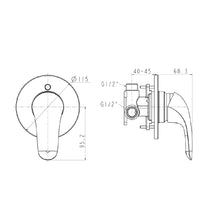 Load image into Gallery viewer, American Standard Laska Neu Shower Mixer Chrome
