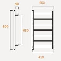 Load image into Gallery viewer, Elan 45R Towel Ladder
