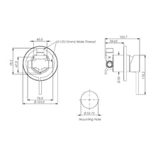 Load image into Gallery viewer, Maci Floboost Shower mixer Brushed Brass
