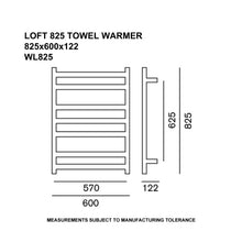 Load image into Gallery viewer, Loft Heated Towel Rail Polished Chrome
