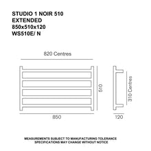 Load image into Gallery viewer, Loft Heated Towel Rail 825x600 Quality stainless steel
