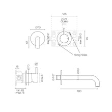 Load image into Gallery viewer, Buddy Wall Mixer and Spout Aged Iron
