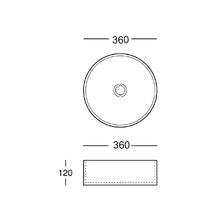 Load image into Gallery viewer, Kolor Radial 355 Countertop Basin Traffic Grey
