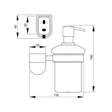Load image into Gallery viewer, AQZ Lania Wall Mount Soap Dispenser A5 Chrome
