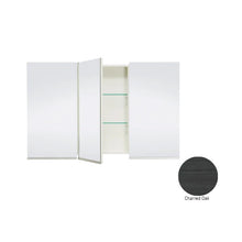Load image into Gallery viewer, Dante Plus Deep 1200 3 Door Mirror Cabinet Charred Oak
