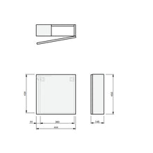 Load image into Gallery viewer, Spin 450 Wall Hang Vanity Right - 1 Door + Towel Hook Classic Walnut Timberland
