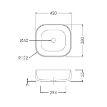 Load image into Gallery viewer, Quadra 420x380 Athenite Basin Gloss White
