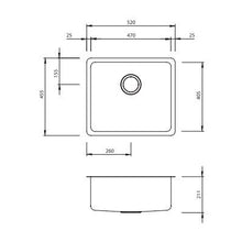 Load image into Gallery viewer, Oliveri Sonetto Large Bowl Sink Brushed Stainless Steel
