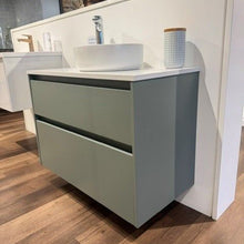 Load image into Gallery viewer, Novara 900 2 Drawer Wall Hung Vanity Green Slate
