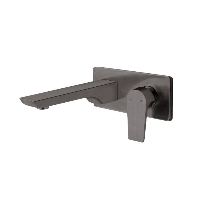 Voda Olympia Wall Mount Basin Mixer Gunmetal