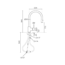 Load image into Gallery viewer, Buddy Round Spout With Pull Out Spray Kitchen Mixer Bright Nickel
