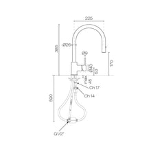 Load image into Gallery viewer, Buddy Round Spout With Pull Out Spray Kitchen Mixer Aged Iron
