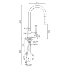 Load image into Gallery viewer, Buddy Round Spout With Pull Out Spray Kitchen Mixer Chrome
