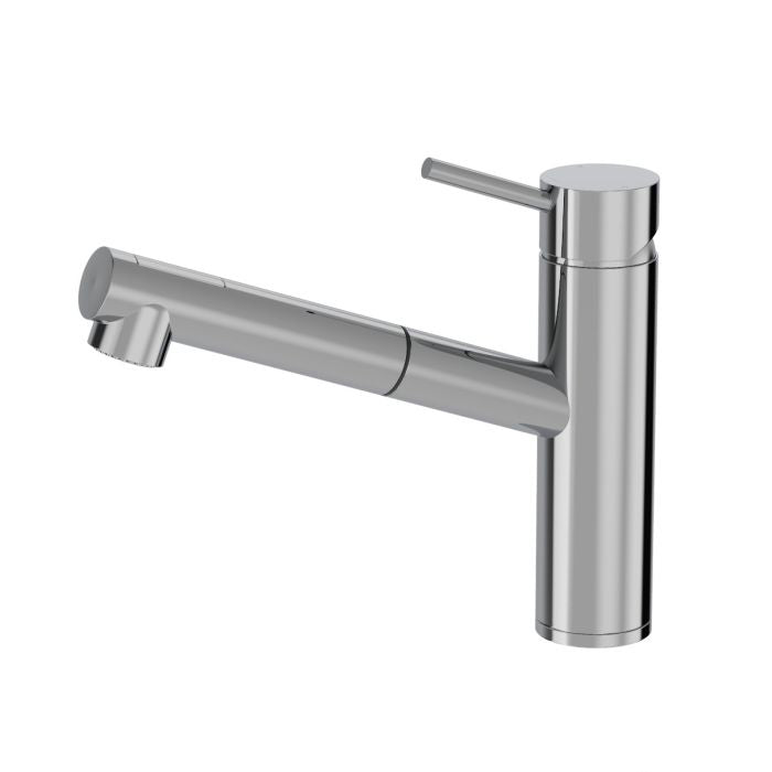 Buddy Low Height Pull Out Spray Kitchen Mixer Chrome