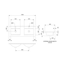 Load image into Gallery viewer, Clearlite Pinnacle Valley Double Bowl Double Drawer Wall Vanity Nordic Ash
